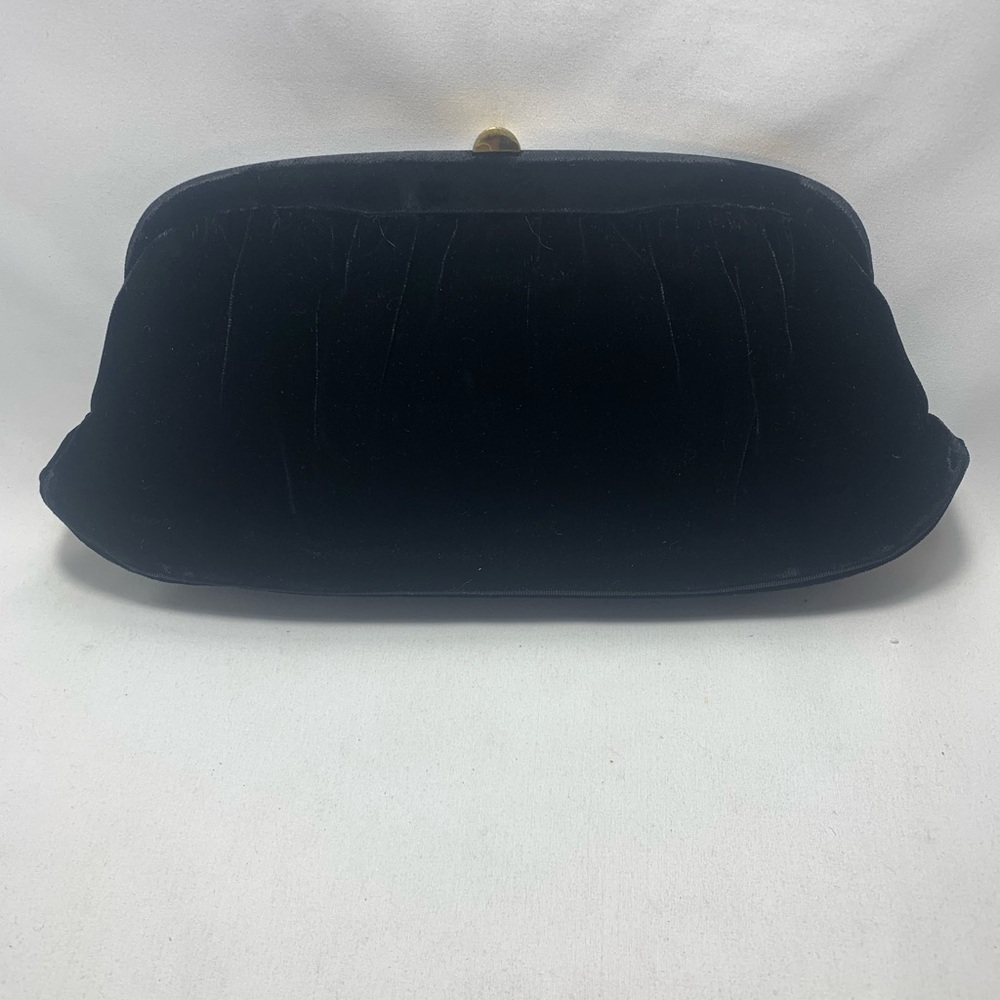 Lowry & Mund L and M Spotlite Bag Purse Black Velvet Clutch L & M Lowry and Mund